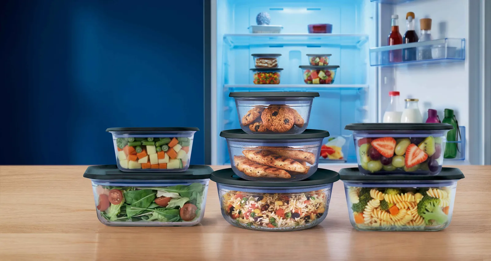 Travessas Tupperware Vitrea: vão do forno ao freezer e direto à mesa, com mais praticidade no dia a dia.